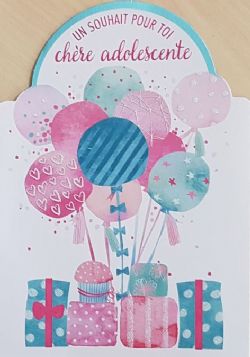 CARTE D'ANNIVERSAIRE - UN SOUHAIT POUR TOI CHÈRE ADOLESCENTE - DE MILLBROOK